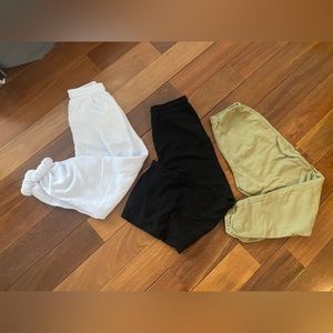 SWEATPANTS (WHITE, BLACK AND GREY)